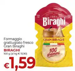 Supermercati Nonna Isa Formaggio grattugiato fresco Gran Biraghi offerta