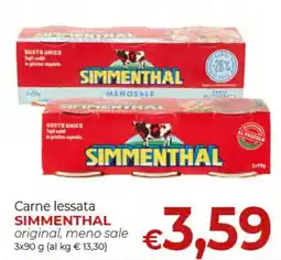 Supermercati Nonna Isa Carne lessata SIMMENTHAL original, meno sale offerta