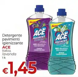 Supermercati Nonna Isa Detergente pavimenti igienizzante ACE talco, lavanda offerta