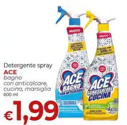 Supermercati Nonna Isa Detergente spray ACE bagno con anticalcare, cucina, marsiglia offerta
