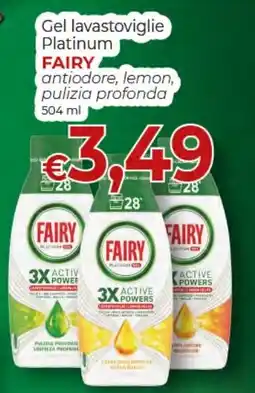 Supermercati Nonna Isa Gel lavastoviglie Platinum Fairy offerta