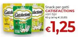Supermercati Nonna Isa Snack per gatti CATISFACTIONS offerta