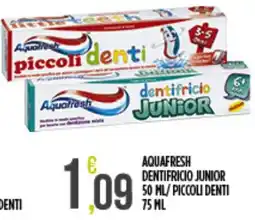 Supermercato Pollio Aquafresh dentifricio junior offerta