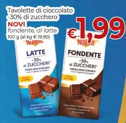 Supermercati Nonna Isa Tavolette di cioccolato fondente, al latte offerta