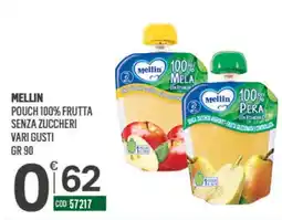 Tutto Risparmio Cash&Carry Mellin pouch 100% frutta senza zuccheri offerta