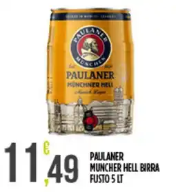 Supermercato Pollio Paulaner Münchner Hell birra offerta