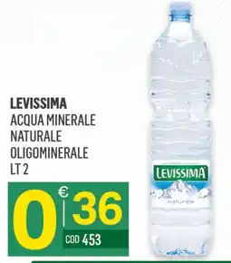 Tutto Risparmio Cash&Carry Acqua minerale naturale oligominerale Levissima offerta