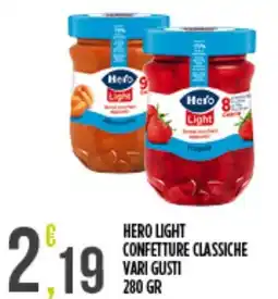 Supermercato Pollio Hero Light confetture classiche offerta
