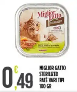 Supermercato Pollio Miglior gatto sterilized paté vari tipi offerta