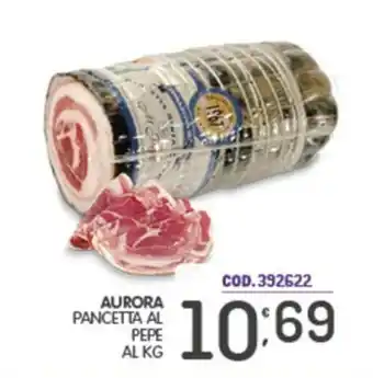 Aurora pancetta al pepe