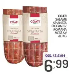 Eurocash Coati salame spianata piccante offerta