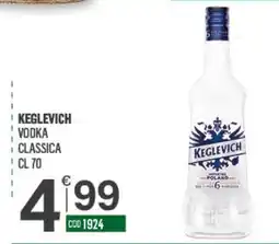 Tutto Risparmio Cash&Carry Vodka classica Keglevich offerta