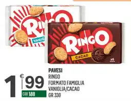 Tutto Risparmio Cash&Carry Pavesi Ringo offerta