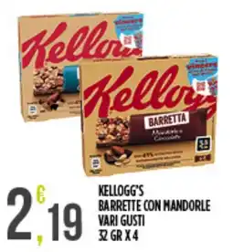 Supermercato Pollio Kellogg's Barrette con mandorle offerta