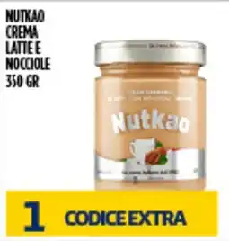 Supermercato Pollio Nutkao crema latte e nocciole offerta