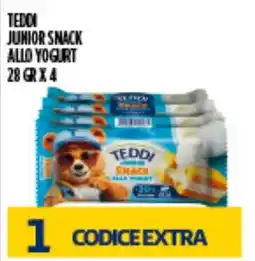 Supermercato Pollio Teddi junior snack allo yogurt offerta