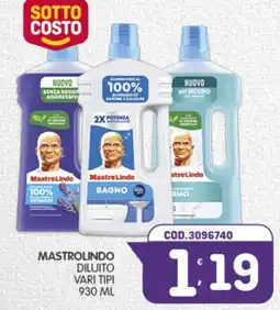 Eurocash MastroLindo diluito vari tipi offerta