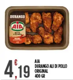Supermercato Pollio AIA Durango ali di pollo original offerta