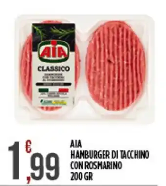 AIA Hamburger di tacchino con rosmarino
