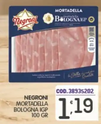 Negroni mortadella bologna igp