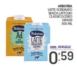 Eurocash Arborea latte scremato senza lattosio classico/zero grassi offerta