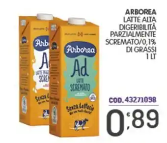 Eurocash Arborea latte parzialmente scremato offerta