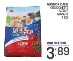 Eurocash Miglior cane crocchette active manzo offerta