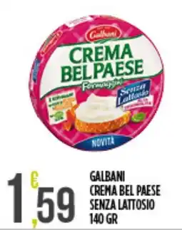 Supermercato Pollio Galbani Crema Bel Paese senza lattosio offerta