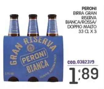 Eurocash Peroni Gran Riserva Bianca offerta