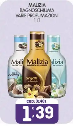 Eurocash Malizia bagno schiuma offerta