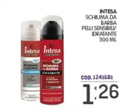 Eurocash Intesa schiuma da barba pelli sensibili idratante offerta
