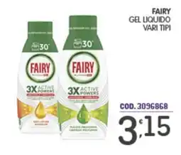 Eurocash Fairy gel liquido vari tipi offerta