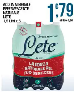 Sidis Acqua Minerale Lete offerta
