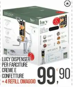 Cash pro Lucy dispenser per farciture creme e confetture offerta