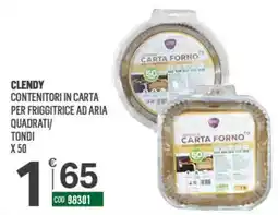 Tutto Risparmio Cash&Carry Clendy contenitori in carta per friggitrice ad aria offerta
