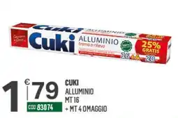 Tutto Risparmio Cash&Carry Cuki alluminio offerta