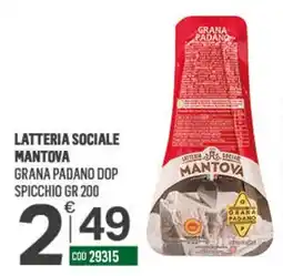 Tutto Risparmio Cash&Carry Grana Padano DOP Mantova offerta