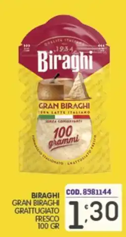 Eurocash Biraghi Gran Biraghi Grattugiato Fresco offerta