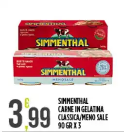 Supermercato Pollio Simmenthal carne in gelatina classica offerta