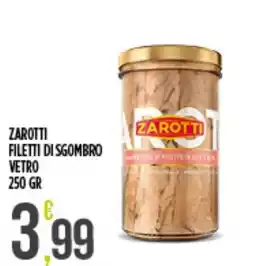 Supermercato Pollio Filetti di sgombro Zarotti offerta