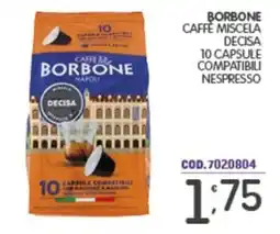 Eurocash Caffè Borbone miscela decisa offerta