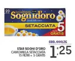Eurocash Star Sogni d'Oro Camomilla Setacciata offerta
