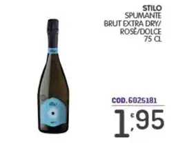 Eurocash Stilo spumante brut extra dry/ rosè/dolce offerta
