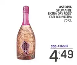 Eurocash Astoria spumante extra dry rose' fashion victim offerta