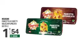 Tutto Risparmio Cash&Carry Negroni pancetta a cubetti dolce/affumicata offerta