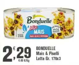 Conté Supermercati Bonduelle Mais & Piselli offerta