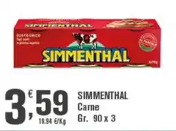 Conté Supermercati Simmenthal Carne offerta