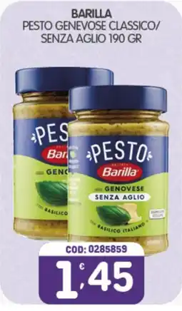 Eurocash Pesto genovese classico senza aglio Barilla offerta