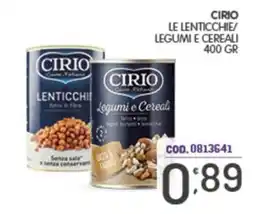 Eurocash Cirio Lenticchie offerta