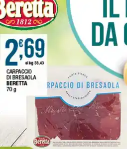 Sidis Carpaccio di bresaola Beretta offerta